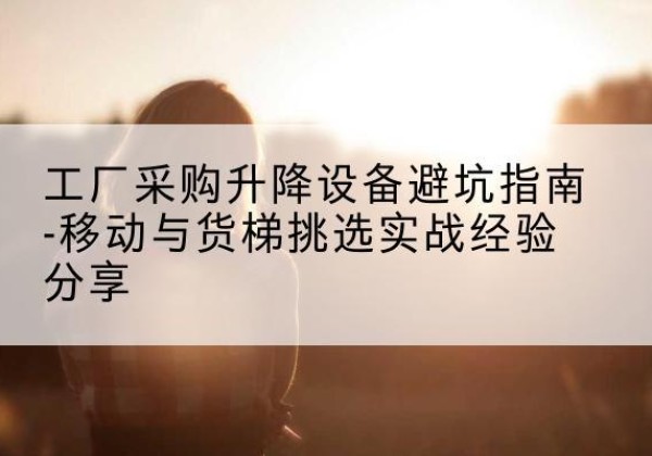 新都移动式升降机怎么选-工厂采购升降设备避坑指南-移动与货梯挑选实战经验分享